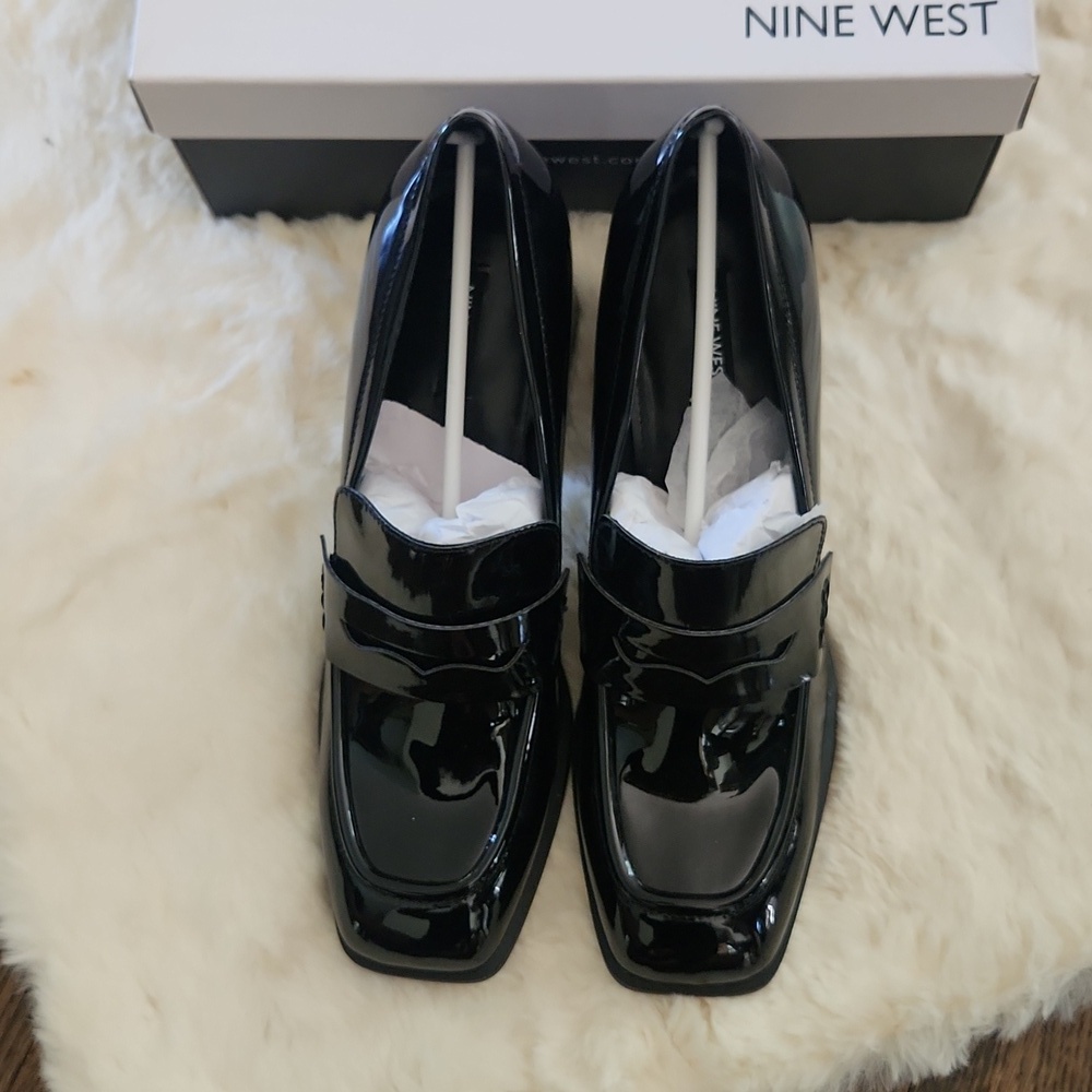 NWT Nine West "Zest" Heeled Loafers - Picture 3 of 6